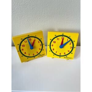 Clock Time Learner Tool Educational Toy set of 2